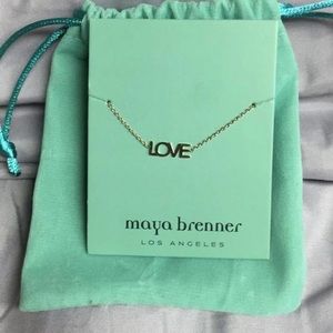 Maya Brenner love bracelet silvertone fabfitfun